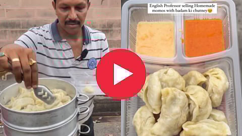 English Professor Selling Momos