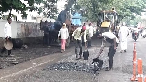 Nashik Road Pothole repair