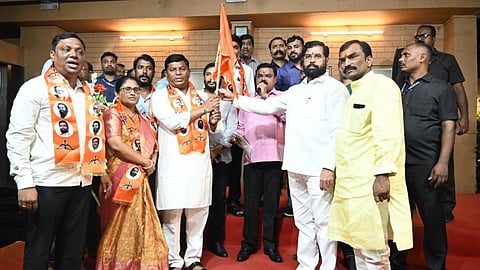 nanded news Eknath shinde group big shock to congress mangesh kadam join shiv sena