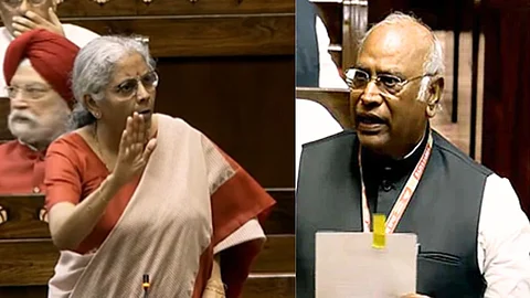Mallikarjun Kharge Vs Nirmala Sitharaman in Rajya Sabha