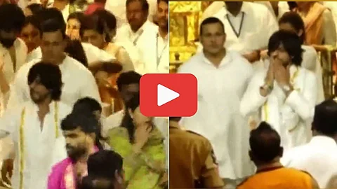 shah rukh khan visit tirupati sri venkateswara swamy temple