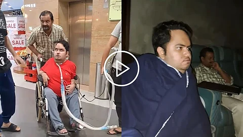Shah Rukh Khan’s Fan Watches 'Jawan' on Ventilator