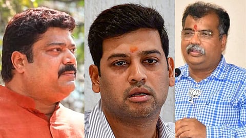 Raju Patil, Shrikant Shinde and Ravindra Chavhan