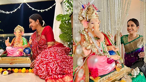 Shreya Bugde Post On Ganpati Visarjan