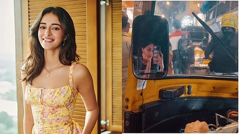 Ananya Panday Auto Ride
