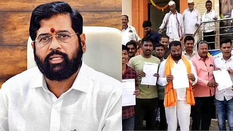 Big blow to Eknath Shinde group Beed Shivsena upjilha chief resigns on demand maratha reservation