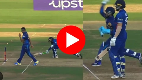 Adil Rashid Run Out Video