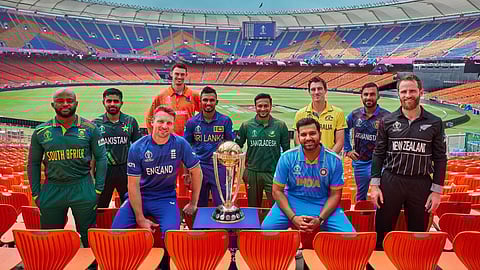 ICC ODI World Cup 2023 start today England vs New Zealand Match Live Updates Team India schedule in marathi