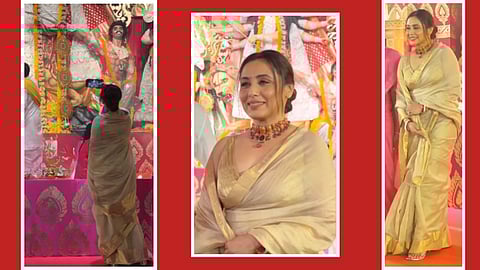 Rani Mukherji At Durga Pandal