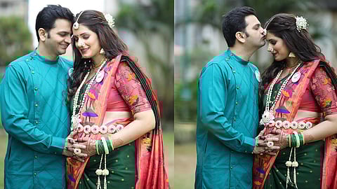 Marathi Serial Bhago Mohan Pyare Fame Sarita Mehendale Baby Shower Photoshoot