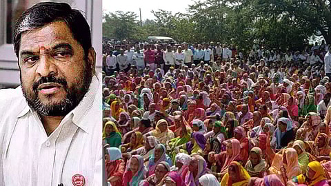 sugarcane grovers andolan against raju shetti in shirol kolhapur