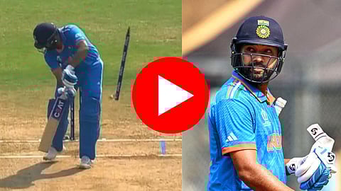 Rohit Sharma Wicket Video