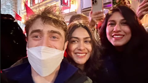 Mrunal Thakur Shared On With Daniel Radcliffe Selfie