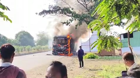 Nashik Bus Fire Update