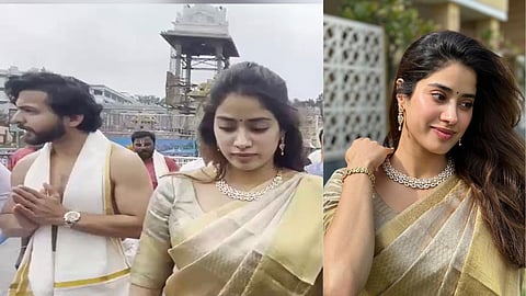 Janhvi Kapoor At Venkateswara Swami Temple