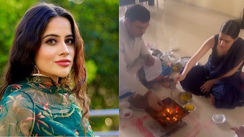 uorfi javed do hawan at home