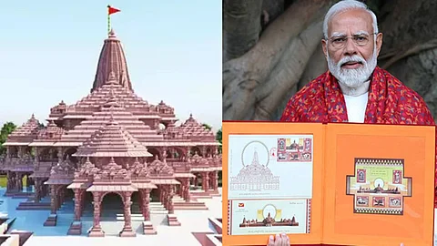 Ram Mandir Postage Stamps