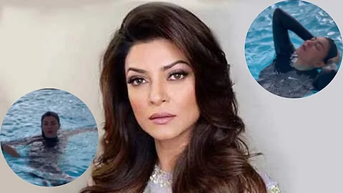 Sushmita Sen Swim In Hot Pool Video