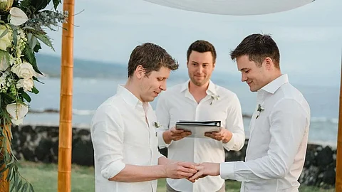 Sam Altman Oliver Mulherin Marriage