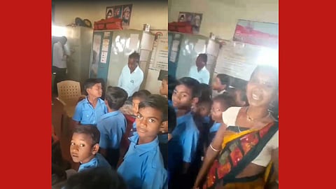 zilla parishad school principal and teacher found drunk video viral in chandrapur