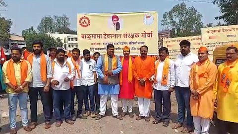 hindutvavadi sanghatana morcha against balumama devsthan administration