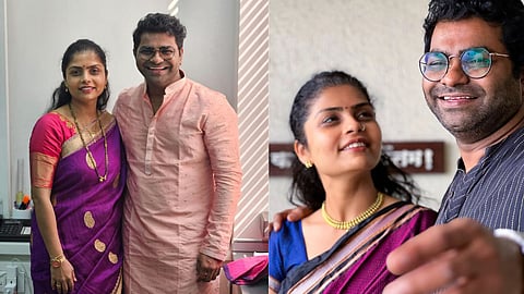 Kushal Badrike With Wife