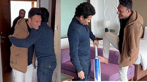 Sachin Tendulkar Meet Amir Hussain