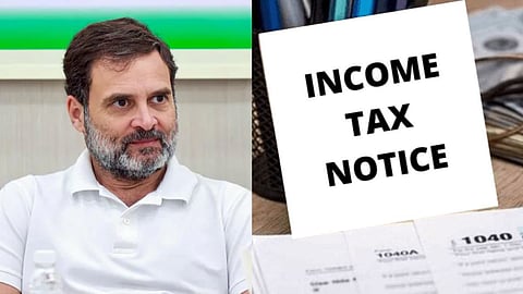 Income Tax Department notice to Congress, Rahul Gandhi