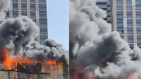 Goregaon Ram Mandir Road Area Shop's Caught Fire