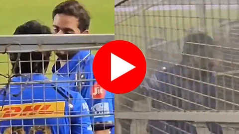  ipl 2024 srh vs mi hardik pandya and akash ambani chat video viral  