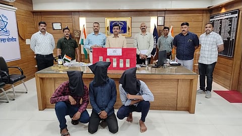 dhule lcb arrests three in jain mandir theft case