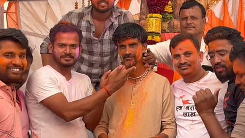 Manoj Jarange Patil Holi Celebration