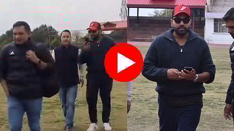 team india captain rohit sharma reached dharmshala in private helicopter ahead of ind vs eng 5th test