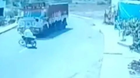 Beed Accident CCTV Footage