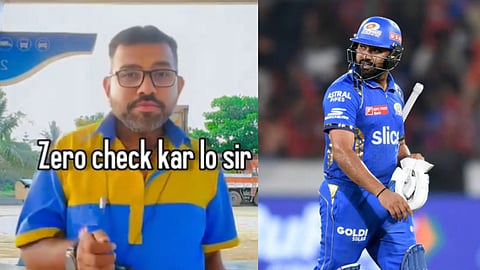 MI vs RR IPL Live 2024 twitter reacts after rohit sharma got out on golden duck cricket news in marathi