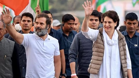 Rahul Gandhi and Priyanka Gandhi