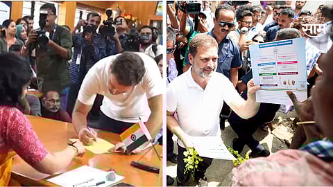 Rahul Gandhi files nomination form from Wayanad Lok Sabha Constituency
