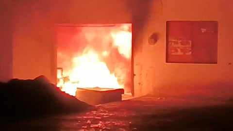 cotton and chemical worth lakh gutted in separate fire incidents near paithan