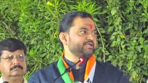 sunil shelke criticises bjp in maval lok sabha constituency