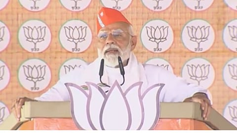 Narendra Modi : काँग्रेसकडून होणारी लूट जिंदगी के साथ भी, बाद भी...'; वारसा करावरून PM नरेंद्र मोदींचा प्रहार