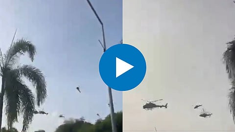 Helicopter Crash Video : आकाशात लष्कराच्या २ हेलिकॉप्टरची एकमेकांना धडक, भीषण अपघातात १० लोकांचा मृत्यू, Video