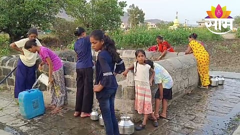 water scarcity in nanegaon near maval