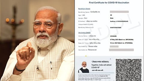 PM Modi Photo Removed From Covid Vaccine Certificates
