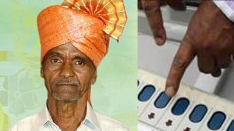 जेष्ठ नागिकाचा मतदान रांगेतच मृत्यू