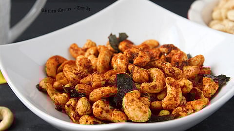 Masala Kaju Recipe in Marathi