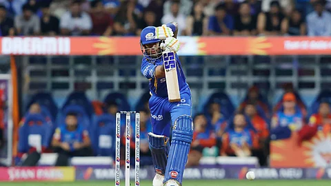 MI vs SRH IPL 2024 mumbai indians beat sunrisers hyderabad by 7 wickets suryakumar yadav century tilak verma amd2000