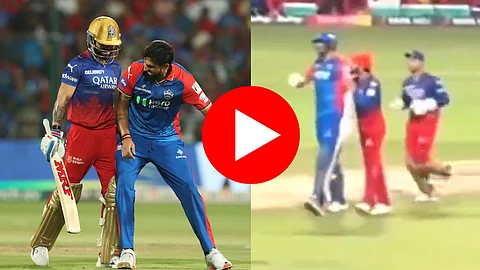 Virat Kohli - Ishant Sharma: लाईव्ह सामन्यात विराट- इशांत यांच्यात धक्काबुक्की! Video तुफान व्हायरल