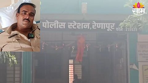 mob hits police in renapur near latur