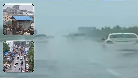 Mumbai- Pune Expressway: लोणावळ्यात तुफान पाऊस, मुंबई-पुणे एक्स्प्रेस वेवरून प्रवास करणाऱ्यांचे हाल