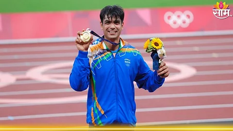 Neeraj Chopra: पॅरिस ऑलिम्पिकआधी गोल्डन बॉय नीरज चोप्राचा धमाका! सुवर्णपदकावर कोरलं नाव |VIDEO